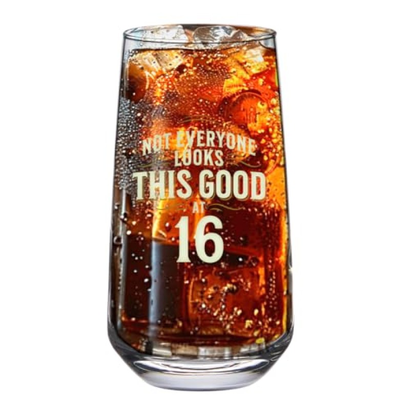 16th Birthday Glass Mug