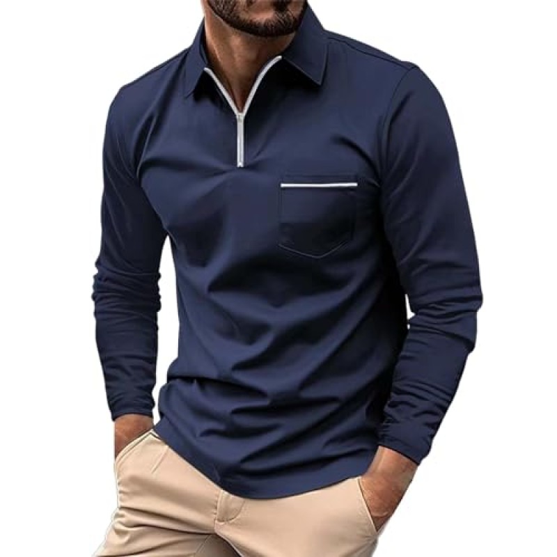 Men's Striped Linen Henley Shirt