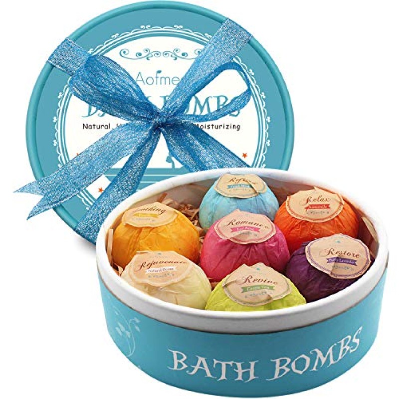 Aofmee 7-Piece Bath Bombs Set