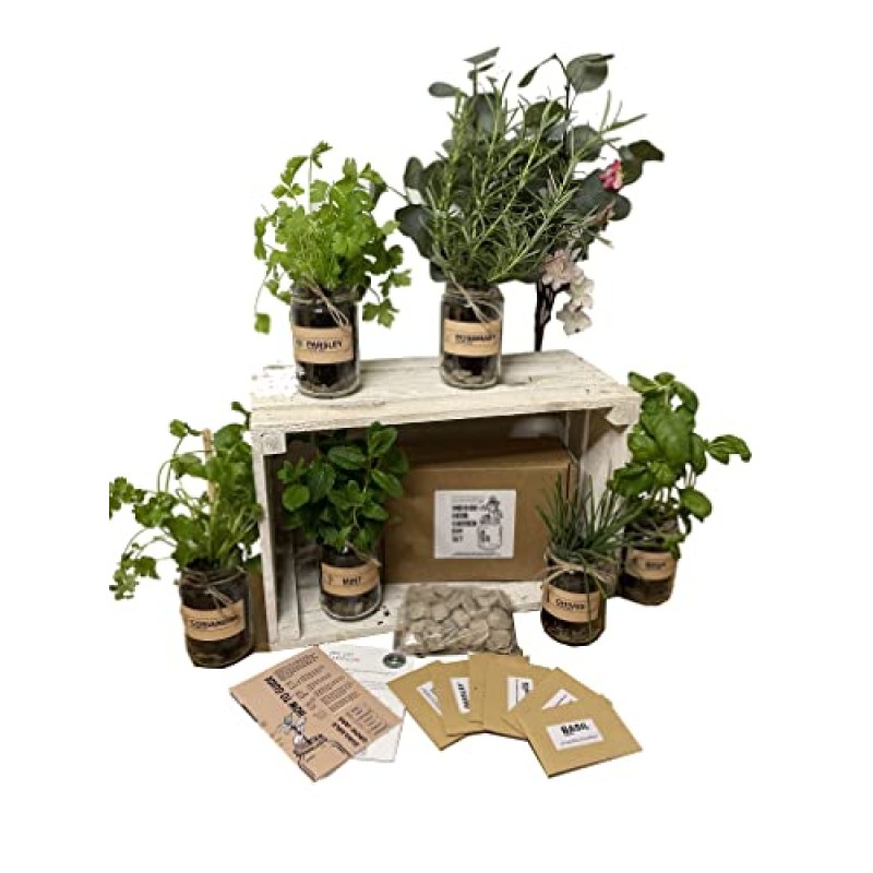 Rustic Indoor Herb Garden Kit